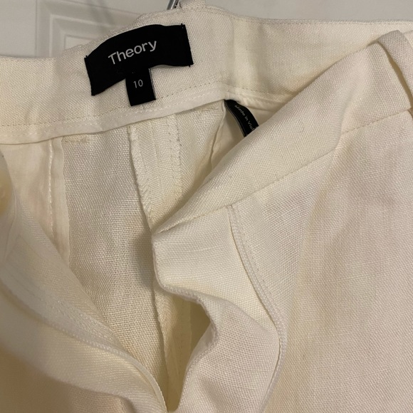 Theory cream Linen pants - Picture 3 of 5